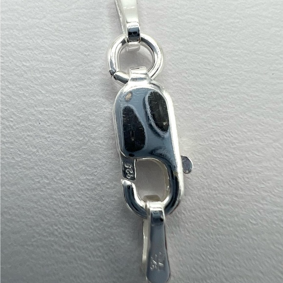 .925 Sterling Silver Waves and Palm Tree Necklace - Picture 13 of 16